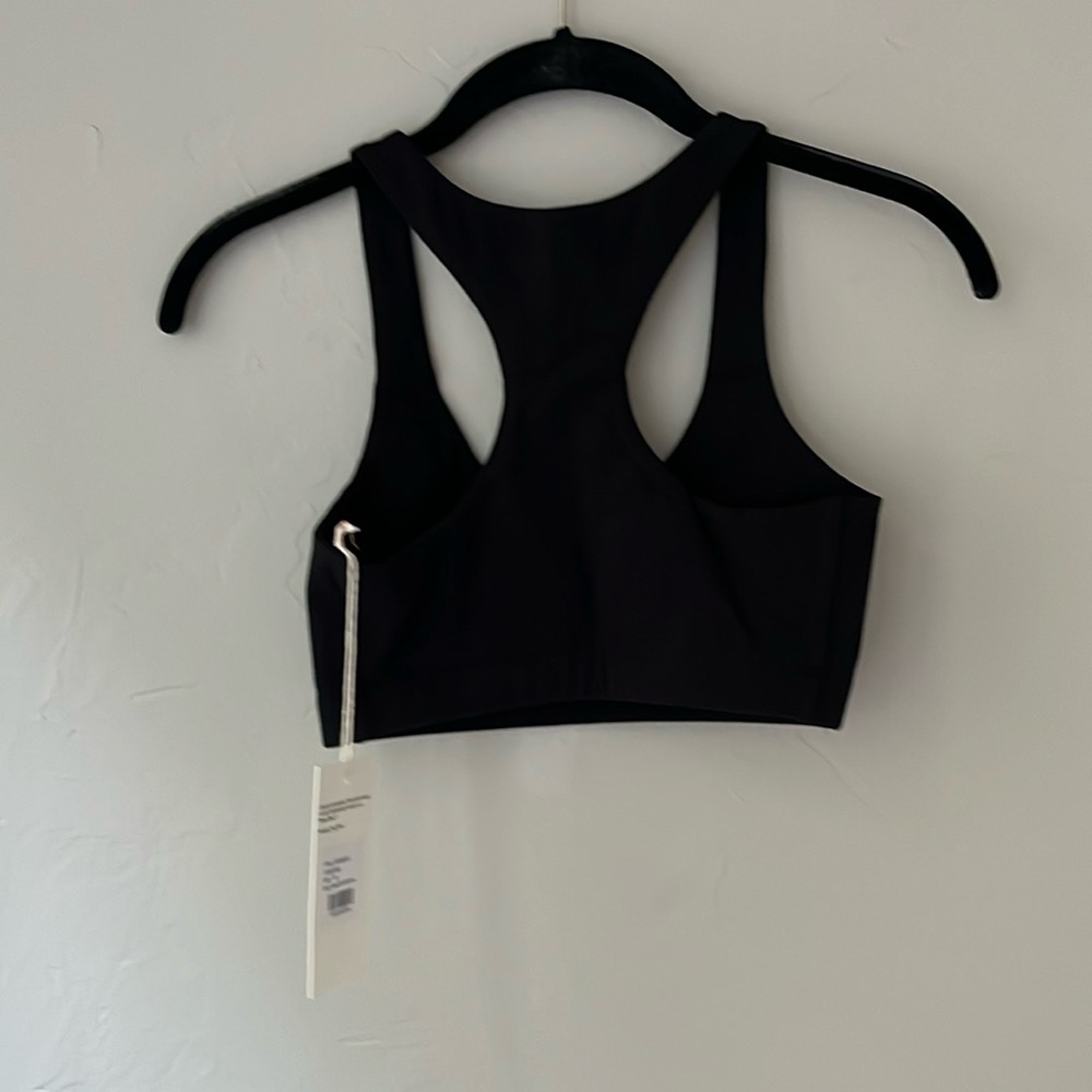 🖤MATE THE LABEL ORGANIC STRETCH SPORTS BRA JET BLACK S M L XL - Picture 5 of 5